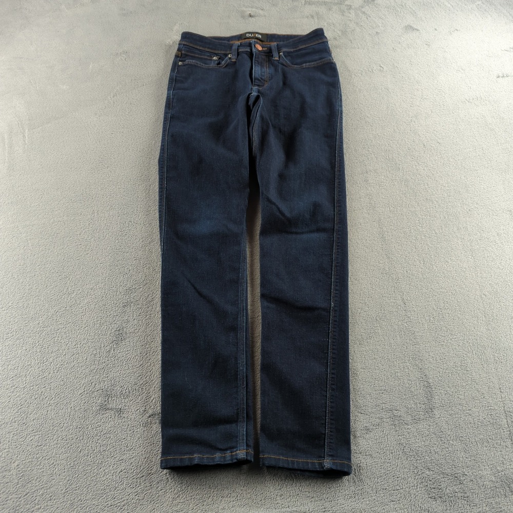 DUER L2X Jeans Mens 30x32 Blue Slim‎ Fit Stretch Performance Denim Casual DU/ER
